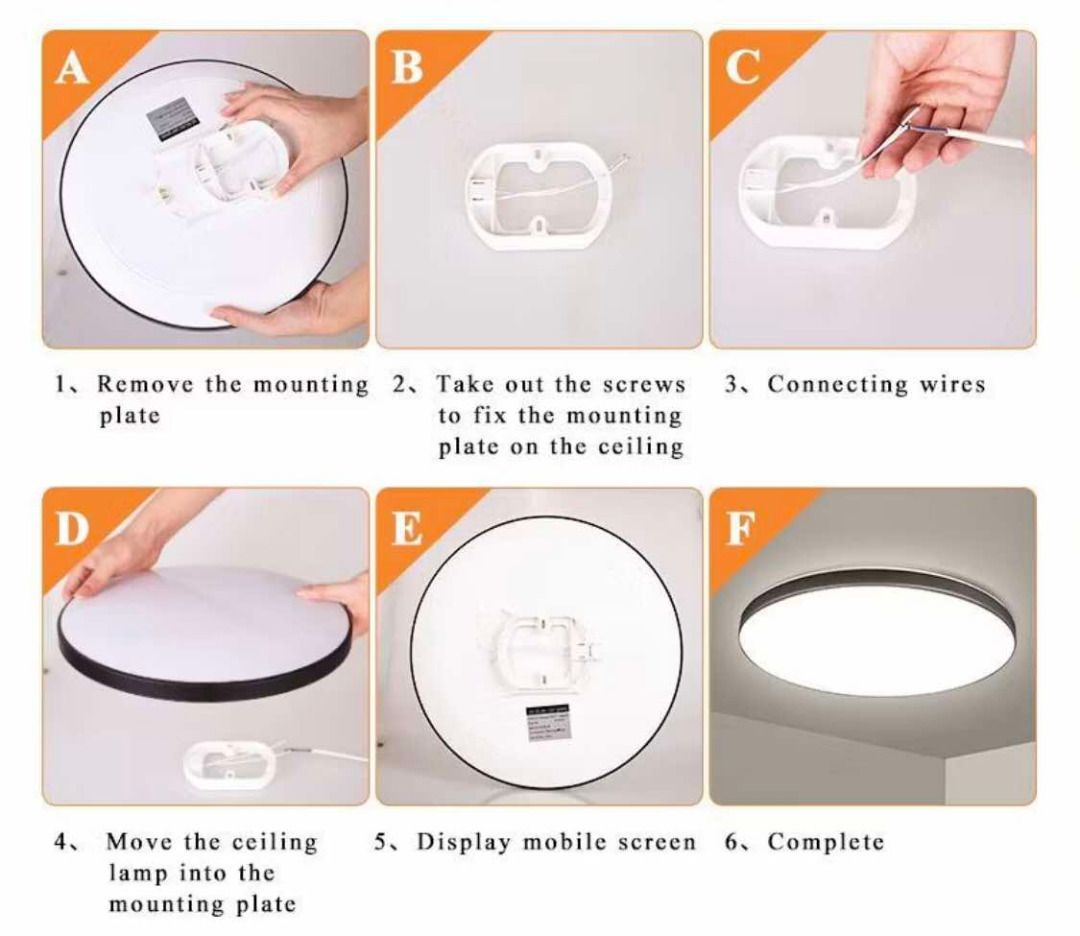 Tri colors 20-40W LED Ceiling Light 20-37cm (Category: Lighting) located in Mandaue City. Submitted by marj-legitseller (Listing ID 1452224605, Image 2). Description: - Modern white LED ceiling light - Diameter: 38cm, Thickness: 4.5cm - Features: Dustproof, Waterproof, Mosquito-proof - Adjustable light color: Cool white to warm yellow - Ideal for any room in your home.