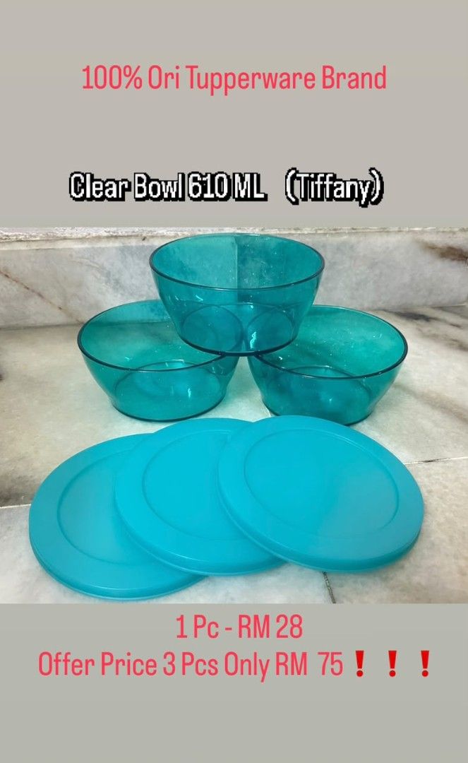 Tupperware Stackable Food Containers Set (Category: Food Organisation & Storage) located in Ipoh. Submitted by lkh8831 (Listing ID 1451623722, Image 2). Description: Post Available Selfpickup Ipoh.