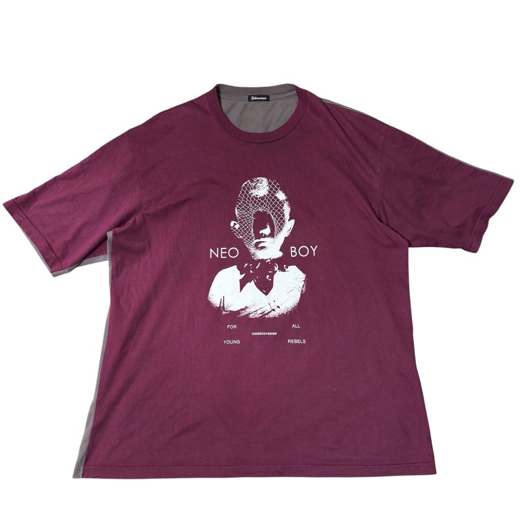 UNDERCOVERISM - Neo Boy T (Category: Activewear) located in Cavite. Submitted by gooditems.cavite (Listing ID 1452159024, Image 3). Description: Size 4 on tag fits xl 24x29 Authentic Excellent condition Minimal hairline crack only *unnoticeable when worn*.