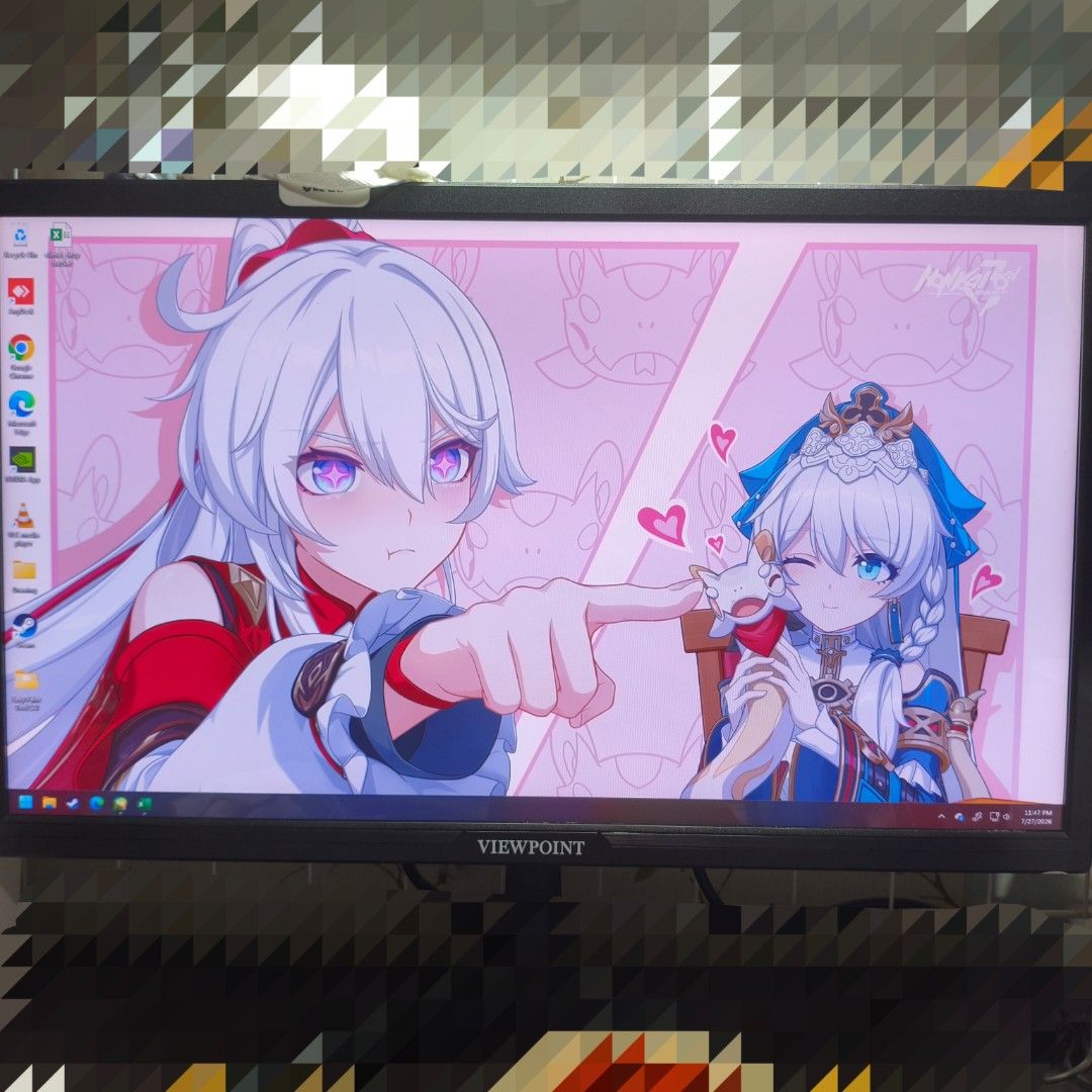 Viewpoint 22" Monitor (Category: Monitor Screens) located in General Mariano Alvarez. Submitted by eiimei (Listing ID 1451986117, Image 2). Description: On Hand | NO TO BURAOT & MAARTE 🙅✋ Buy date: July 26, 2026 Use date: July 27, 2026 (stored same day) ✨ITEM • Monitor - P2000 (op P2350) Includes: Hdmi Cable & Power Adapter Rfs: Dalawa biniling monitor viewpoint & nvision (for double monitor sana) but i dont like the color of the viewpoint one s