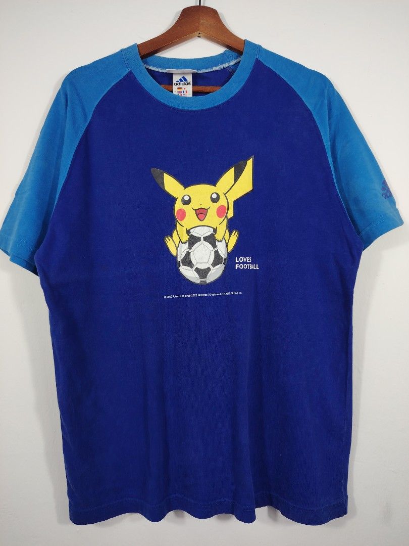 Vintage Y2K Adidas x Pikachu T-shirt #used#bundle#thrift#preloved#vtg#vintage#designer#streetwear#sportswear#workwear#luxury#techwear#80s#90s#y2k#band#art#music#cartoon#movie#anime#skate#surf#racing#casual#outdoor#denim#chambray#selvedge#japanese#western (Category: Tshirts & Polo Shirts) located in Johor Bahru. Submitted by mrs_orange (Listing ID 1452264351, Image 2). Description: - Measurement Details- Chest : 22" Lenght : 28" Material: 100 %Cot
