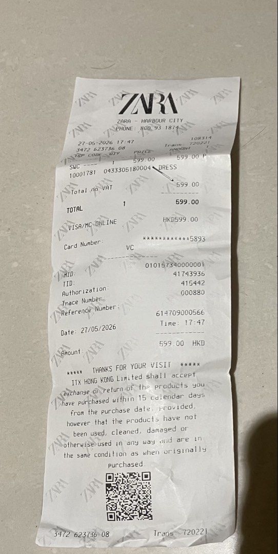 Zara （分類：連身裙）位於 Hong Kong。 由 kokkaren 提交（商品編號 1452270926，圖片 3）。簡介： 全新未著過，原價購入，有單，因size唔啱本來想換但原來要15天內所以冇換到。