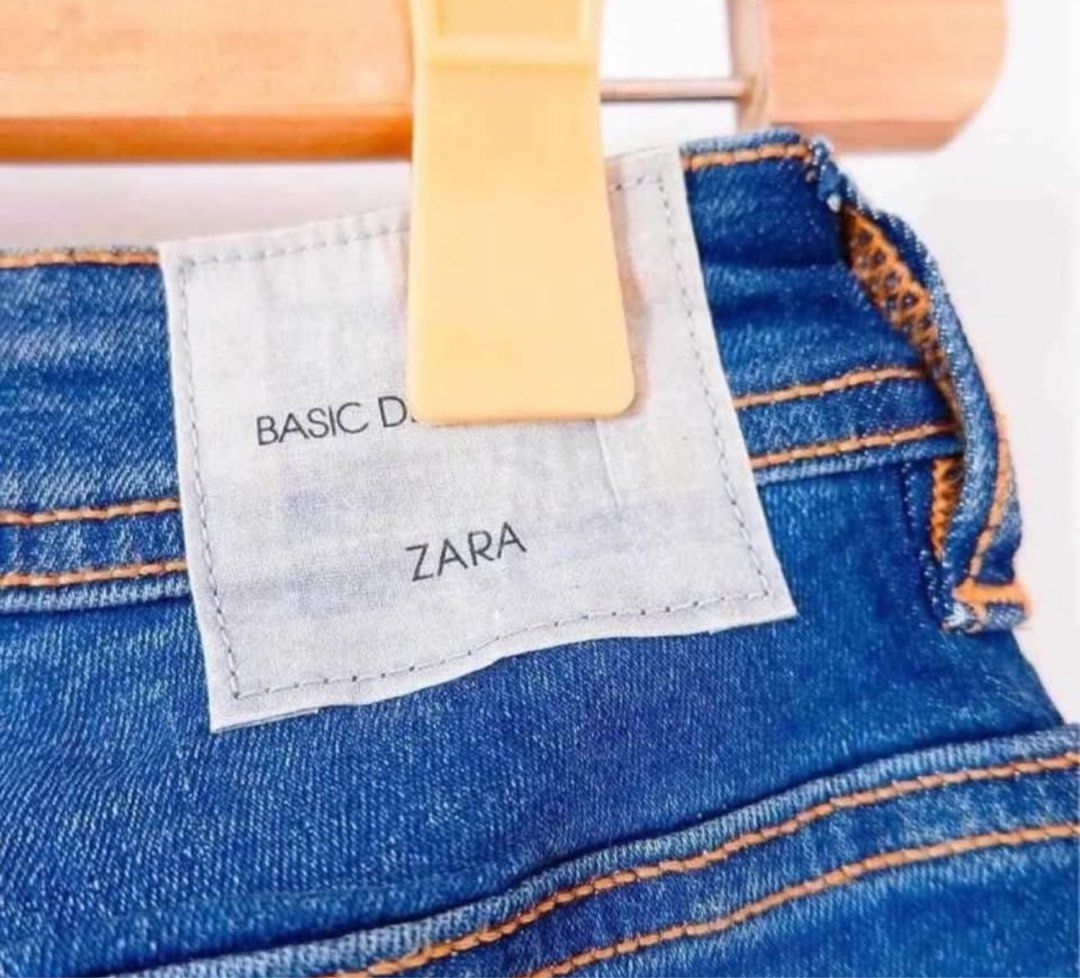 Zara Basic Denim Pants (Category: Jeans) located in Manila. Submitted by angela_declutters (Listing ID 1452105564, Image 2). Description: - original price: 2300 - size 27-28 - brand new manila loc.