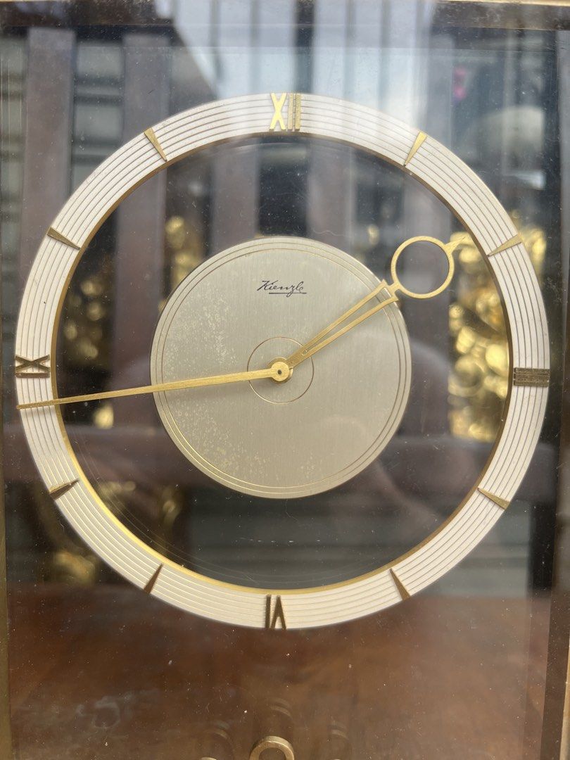 1950’s Vintage Kienzle Art Deco Table Clock, Germany (Category: Clocks) located in Makati City. Submitted by baliktanaw (Listing ID 1452375782, Image 3). Description: Vintage Kienzle Art Deco Table Clock. Made in Germany. In good working condition. Manual winding mechanism. Made of brass Height 22.5 cm.
