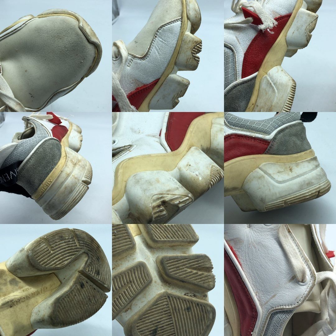 257002309 GIVENCHY SNEAKERS (Category: Sneakers & Footwear) located in Taguig. Submitted by ecoring.ph (Listing ID 1452344119, Image 2). Description: ◆CONDITION: C ◆DESCRIPTIONS: (Other defects/info:) The body of the shoes is scratched, scuffed, stained, dirty, wrinkled, deformed, has press marks, and shows signs of use. The leather lining of the shoes is scratched, scuffed, cracked, chipped, has press marks, is wrinkled, peeled off, soiled, and 