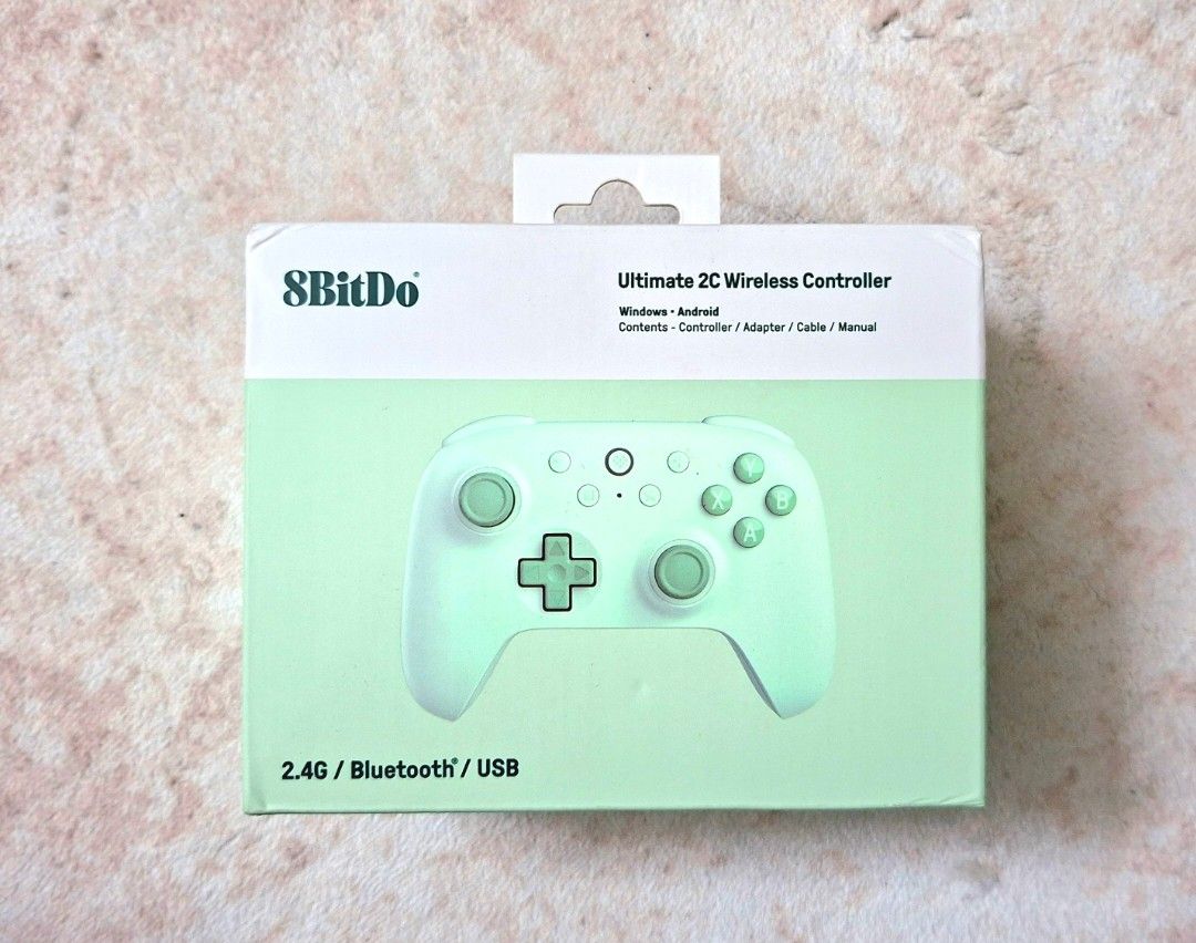 8bitDo Wireless Controller (Green) (Category: Controllers) located in Kuala Lumpur. Submitted by ntifay (Listing ID 1452351464, Image 1). Description: - Connectivity with 2.4G / Bluetooth / Wired USB - For Windows 10 & above / Android 9.0 & above.