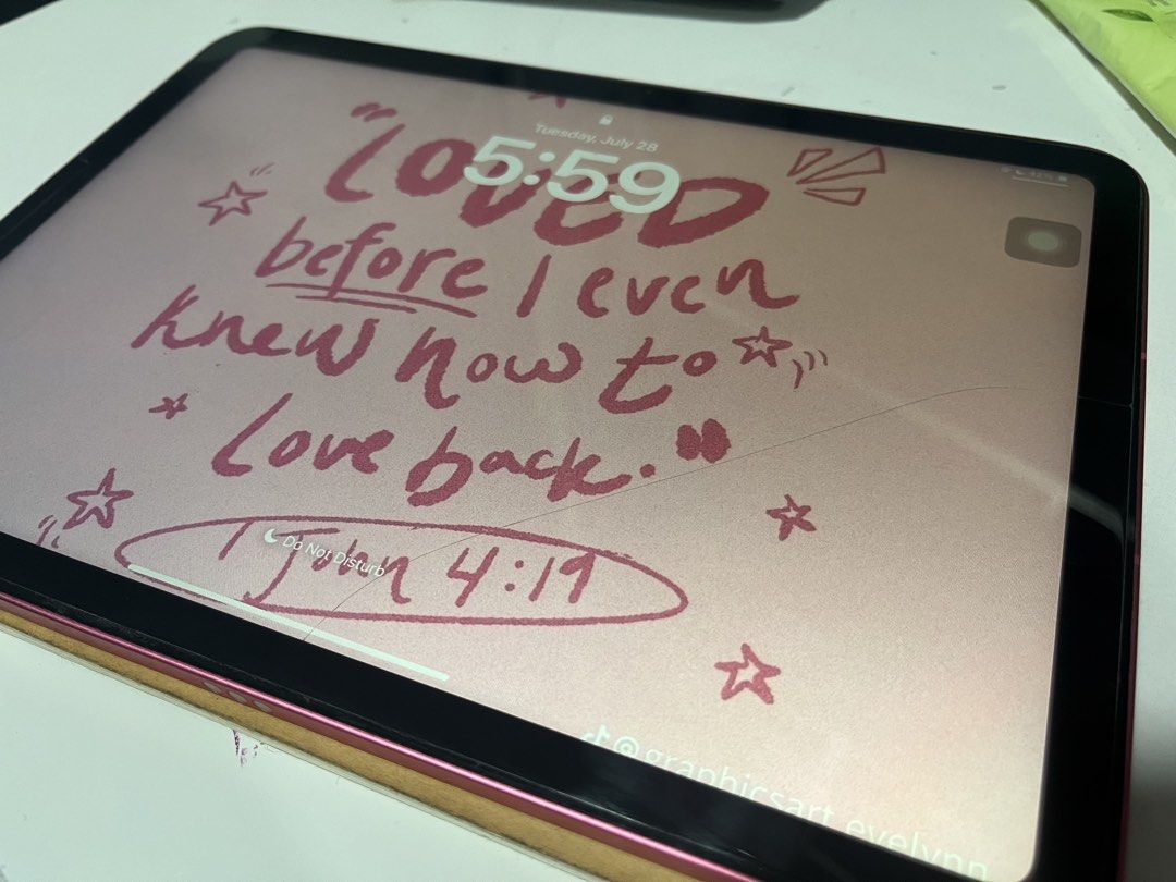 Apple iPad 10th gen (Pink) with Apple Pencil (Category: iPad) located in Manila. Submitted by paris_satoru (Listing ID 1452426933, Image 3). Description: - Pink iPad 10th gen 64gb - Includes Original Apple Pencil 1st generation w/ Adapter to connect to Ipad -cracks on tempered glass (screen is not affected and is fully functional) - Ideal for note-taking and drawing - w/ type c to c cord - slightly negotiable - open for swap (macbook air/pro m1) 