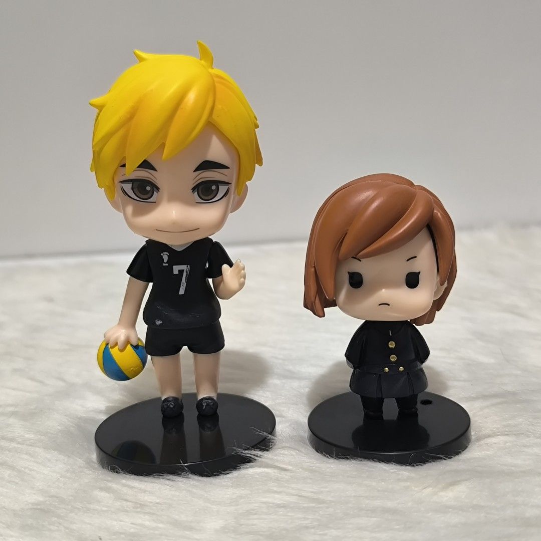 Atsumu Miya Haikyuu PVC Figures Anime Cake Toppers (Category: Figurines & Statues) located in Manila. Submitted by ann.galero01 (Listing ID 1452480607, Image 3). Description: Paubos Sale Nobara Kugisaki Figure - 50php each Miya Atsumu Figure - 80php each *No box *NOT authentic *Discounted price for more than 6 orders Kugisaki - 20pcs available Miya - 10pcs available Loc: San Mateo Rizal DP or Payment first Shipping will arrange at book by the ava
