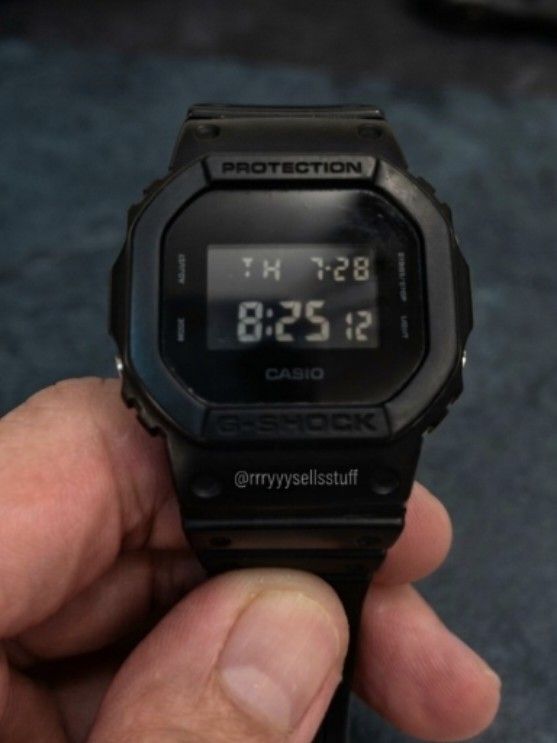 [Authentic] Casio G-Shock DW-5600BB-1 (All Black Square) – Excellent Condition (Category: Luxury Watches) located in Quezon City. Submitted by rrryyysellsstuff (Listing ID 1452448124, Image 1). Description: ​Selling a sleek, minimalist all-black Casio G-Shock DW-5600BB in great condition. Classic square digital watch featuring a stealthy negative display, matte finish, and legendary G-Shock durability. ​Key Specifications: ​Model: DW-5600BB-1 (Mo