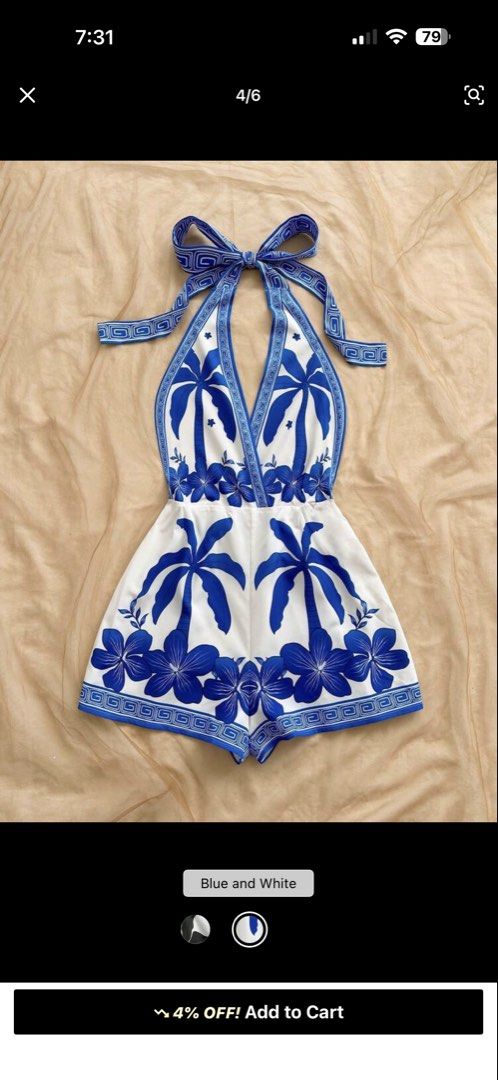 Backless Romper (Category: Rompers) located in Paranaque City. Submitted by secondbyyen (Listing ID 1452437708, Image 1). Description: Brand: Shein Condition: Brand new Size: Medium Issue: None Shipping: Same day shipping only within Metro Manila Location: Don Bosco Parañaque Note: Please refer to the size on tag. I do not have the exact measurements. Thank you!.