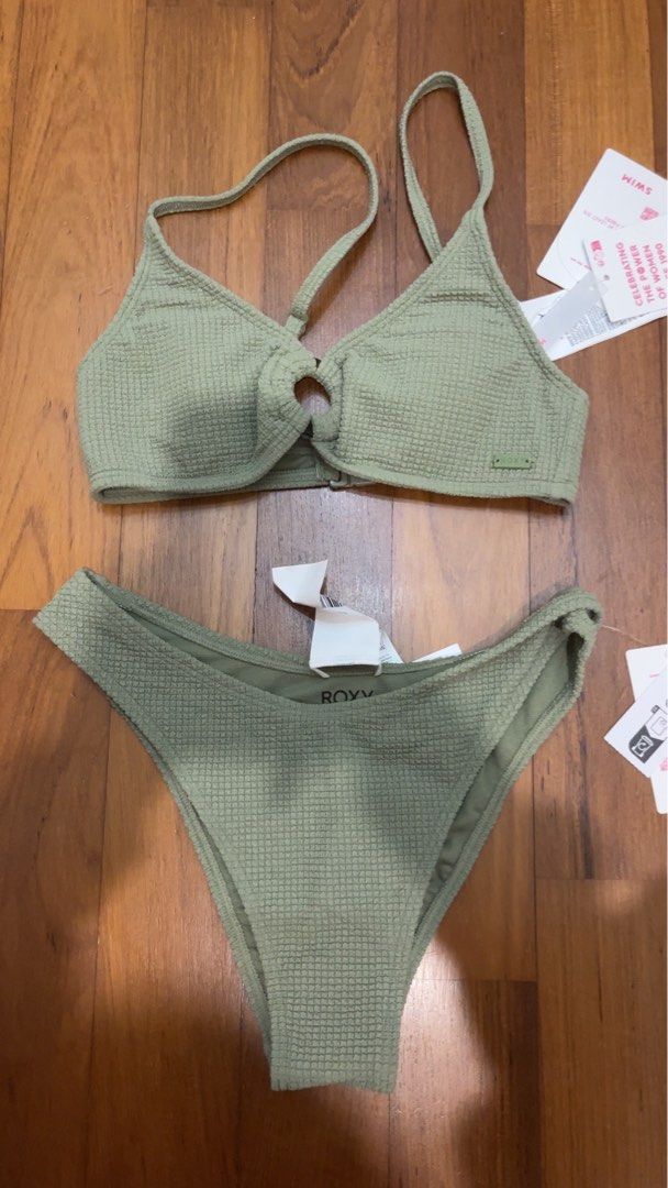 Bikini bundle set (Category: Bikinis & Swimsuits) located in Singapore. Submitted by farrahgwen40083 (Listing ID 1452438995, Image 2). Description: - Roxy bikini set in olive green - shein set in yellow floral print - cotton on Pink ribbed bikini set - SHEIN Black bikini set with pink bows - SHEIN blue-pink floral gold star fish design - All are tie-up styles - Ideal for beach days and pool parties - all sold together in bundle .