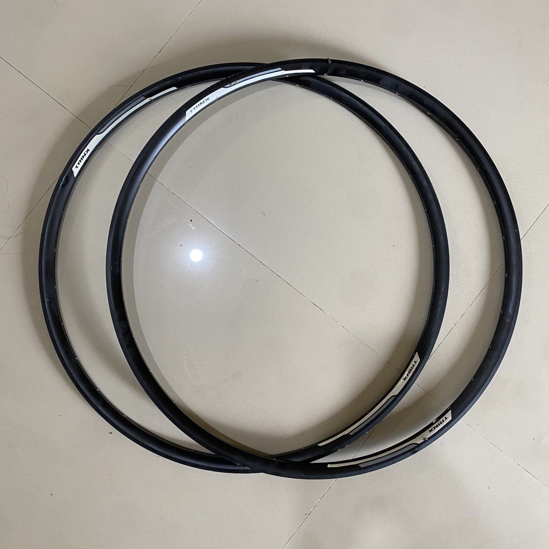 Black Bicycle Frame with Crankset and Two Wheels (Category: Bicycles) located in Manila. Submitted by josfts (Listing ID 1452477684, Image 3). Description: 💥 Cole bike frame repainted (take all) - P1.1k 📌Issue: chip paint/scratches 💥 Alloy Stock rims: trinx 32 holes (27er) - P400 📌Issue: minimal paint chipped 💥 Alloy Stock rims: unkown brand 36 holes (26er) - P200 📌Issue: major paint chipped.