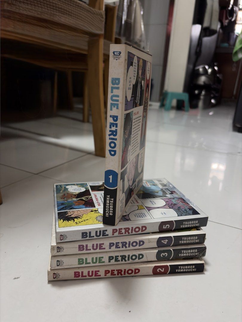 Blue Period Vol 1-5 (Category: Comics & Manga) located in Manila. Submitted by safefox_932a04 (Listing ID 1452411619, Image 1). Description: Blue Period by Tsubasa Yamaguchi > originally bought from fullybooked > item conditions: Vol 1 & 2 slight yellowing Vol 3-5 unopened still with plastic wrapper and in good condition > resell price: Vol 1 & 2 - 300 pesos each Vol 3-5 - 400 pesos each > mode of payment Gcash and Bank transfer only > deliver vi