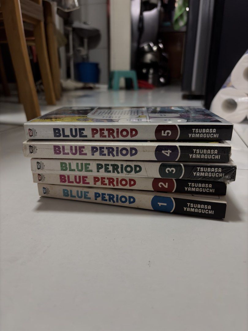 Blue Period Vol 1-5 (Category: Comics & Manga) located in Manila. Submitted by safefox_932a04 (Listing ID 1452411619, Image 2). Description: Blue Period by Tsubasa Yamaguchi > originally bought from fullybooked > item conditions: Vol 1 & 2 slight yellowing Vol 3-5 unopened still with plastic wrapper and in good condition > resell price: Vol 1 & 2 - 300 pesos each Vol 3-5 - 400 pesos each > mode of payment Gcash and Bank transfer only > deliver vi