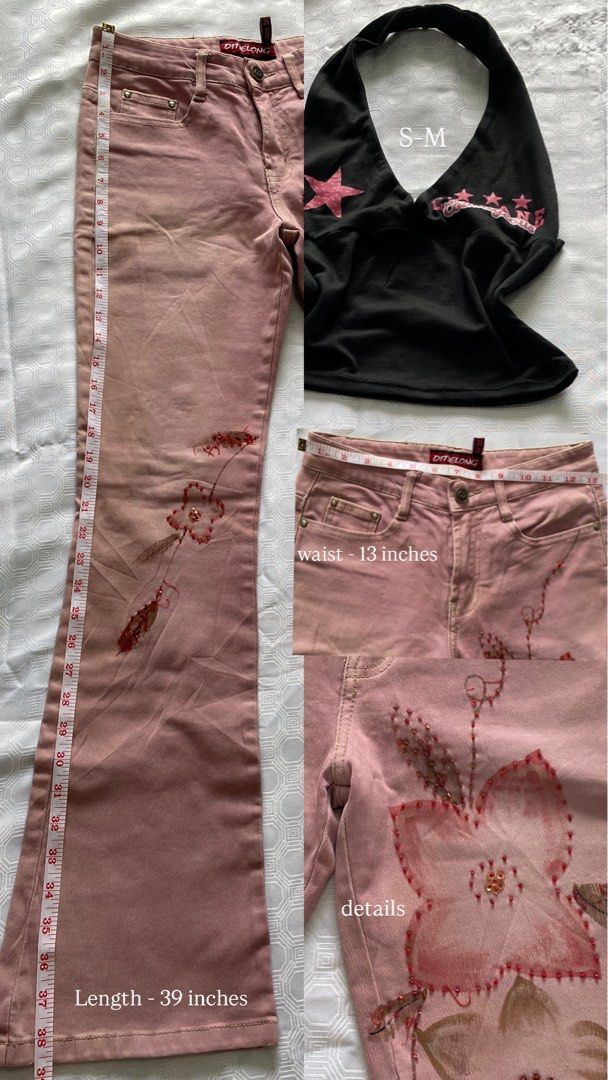 Blush Y2K Set (Category: Blouses) located in Bay. Submitted by _nolabel.com (Listing ID 1452375851, Image 2). Description: Small - Medium. All items are in good condition. Color may vary due to lighting. Can sold per piece . Payment FIRST. J&T: 1-3 days Lalamove: Same day (Buyer must shoulder the delivery fee) .