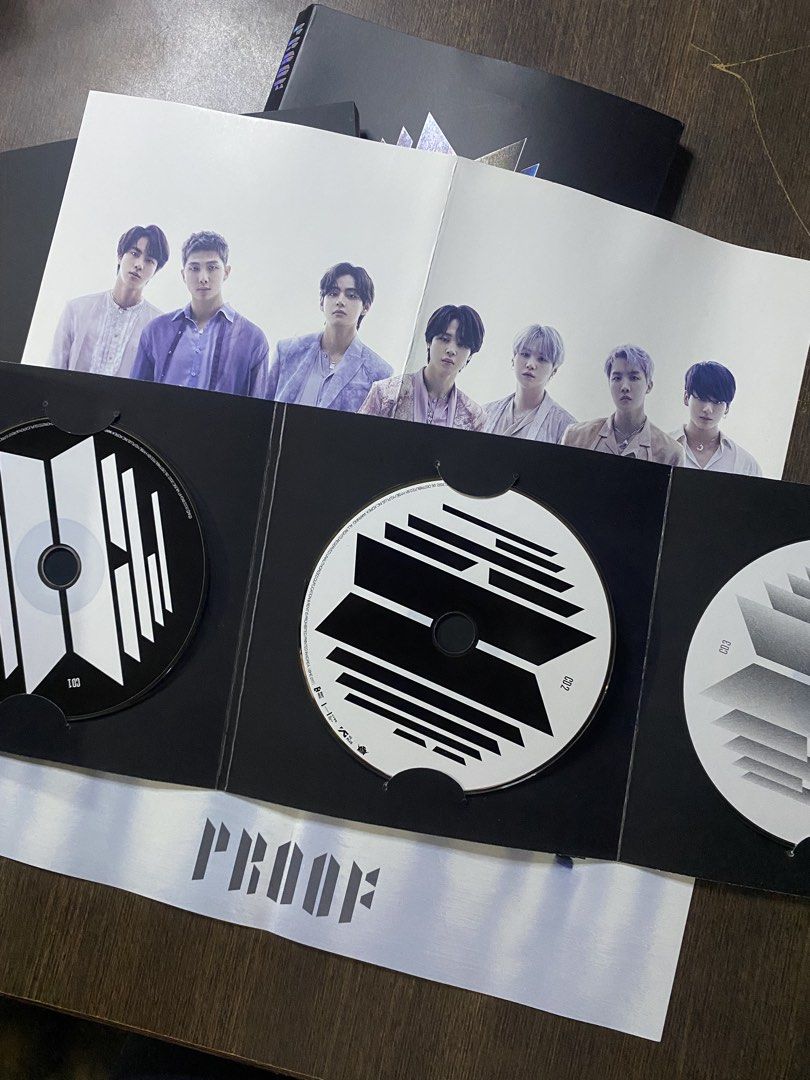 BTS Proof compact Album with RM Photocard (Category: CDs & DVDs) located in Quezon City. Submitted by drei13_sniffles (Listing ID 1452373348, Image 3). Description: - BTS Proof compact Album - Includes CDs and Photobook - Comes with RM Photocard - A must-have for any BTS fan! - well-kept - rfs: downsizing - price + sf.