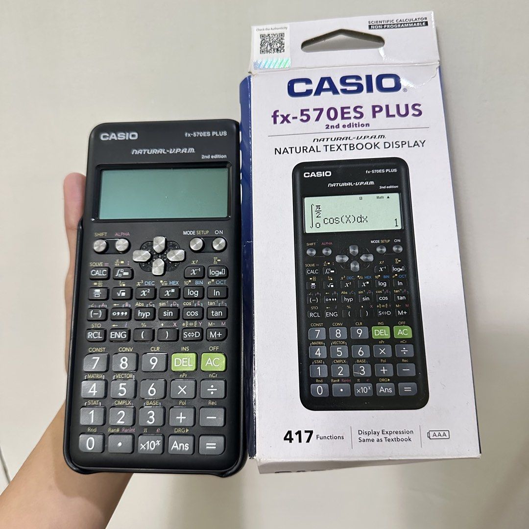 casio fx-570es plus calculator for board exam (Category: Office & Business Technology) located in Mandaluyong City. Submitted by annyeong07_ (Listing ID 1452465354, Image 1). Description: .