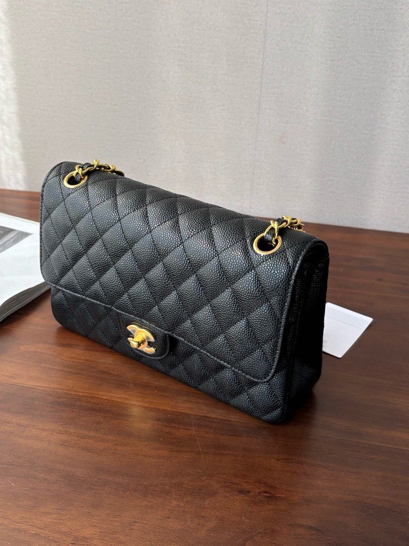 Chanel 2.55 classic flap caviar GHW (Category: Luxury Bags & Wallets) located in Quezon City. Submitted by herluxe_official (Listing ID 1452421557, Image 2). Description: Complete inclusions Box dustbag Cards tags Microchipped Paperbag Ribbon Booklet .