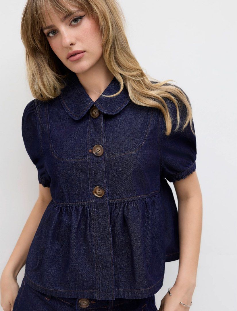Cider Denim Set (Category: Sets or Coordinates) located in Taguig. Submitted by deardani.mnl (Listing ID 1452486487, Image 2). Description: Used once Top XS Botton S.