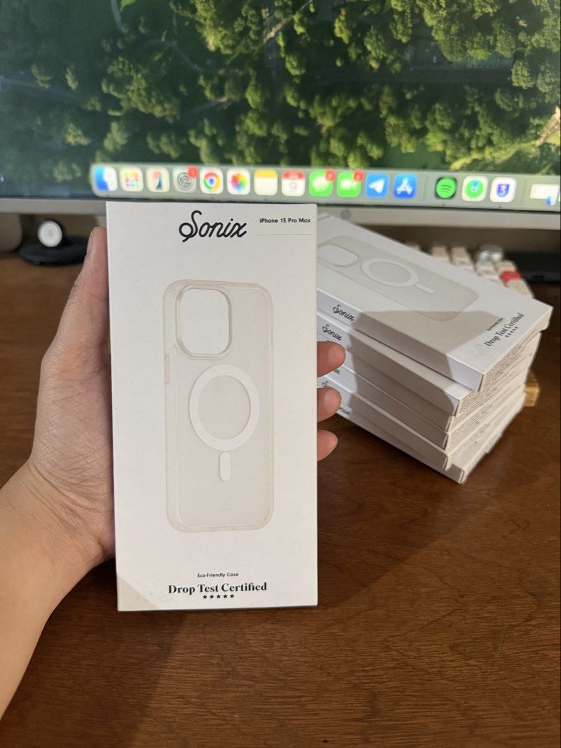 Clear Sonix MagSafe ShockProof Case for iPhone 15 Pro Max (Category: Cases & Sleeves) located in Manila. Submitted by razelysonn (Listing ID 1452346587, Image 1). Description: Fixed price :).