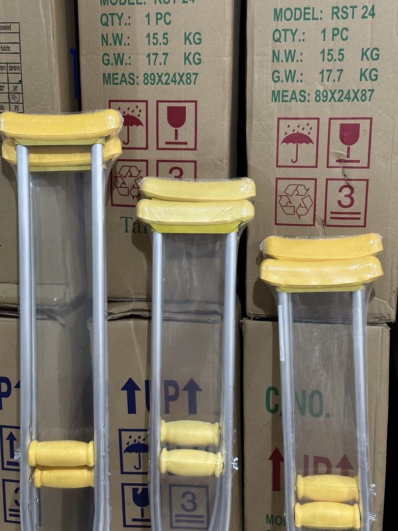 Crutches Adjustable height (Category: Medical Supplies & Tools) located in Quezon City. Submitted by inday2026 (Listing ID 1452459187, Image 1). Description: Brandnew Pick up Deliver COD Gcash Or Bank upon deliver All Items Medical Supplies are Available Onhand We Ship Nationwide ✈️ Same day Delivery thru lalamove🚚 DM us for inquiries/orders Tell no. 7148 8527.