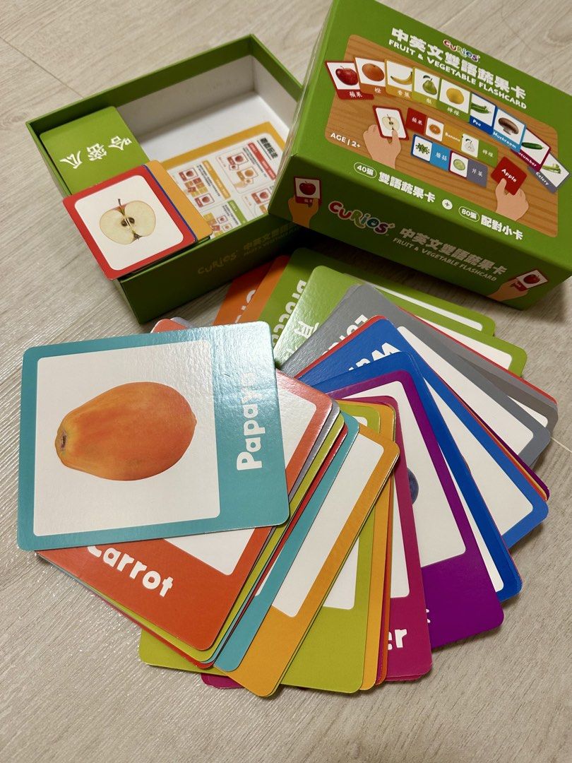 Curios Flashcard （分類：嬰兒玩具）位於 Hong Kong。 由 sososoul 提交（商品編號 1451964249，圖片 2）。簡介： Curios - 全齊, 極新, 有d仲未開 1) Flashcard - Animals, Alphabets, Colours & Shapes, Numbers 108pcs 2) Flashcard - Fruit & Vegetable 120pcs 3) 中文認字卡 160pcs 4) Matching Card 104pcs All $400 不散賣。