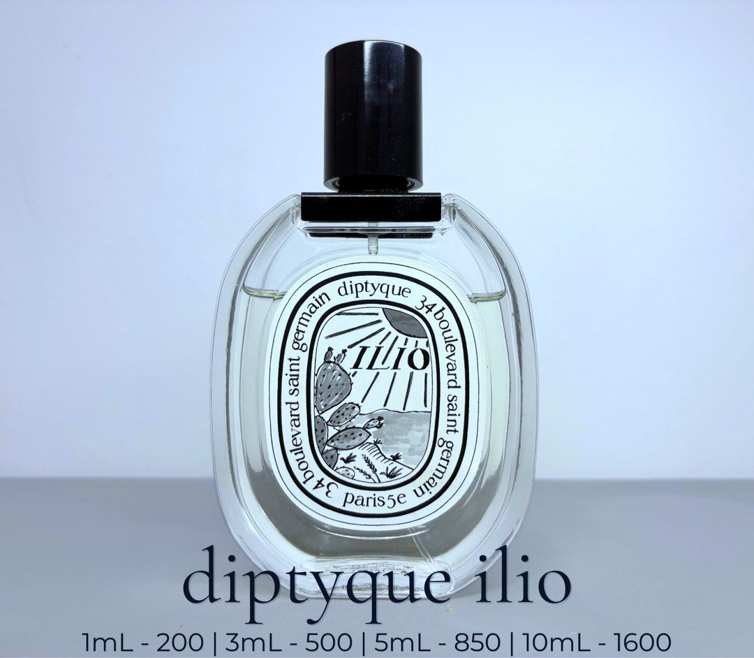 [DECANT] diptyque ilio (Category: Fragrance & Deodorants) located in Caloocan City. Submitted by 2mars (Listing ID 1452394883, Image 1). Description: Diptyque L’eau Papier decant for sale! 1mL - 180 3mL - 470 5mL - 800 10mL - 1450 • can ship nationwide • 📍 Makati | Caloocan | Paranaque Other Diptyque scents available! Ilio | Eau Des Sens | Ofresia | Eau Rose EDT | L’eau Neroli | L’Ombre Dans Leau | Olene Orpheon EDP | Fleur De Peau EDP | Tam Dao