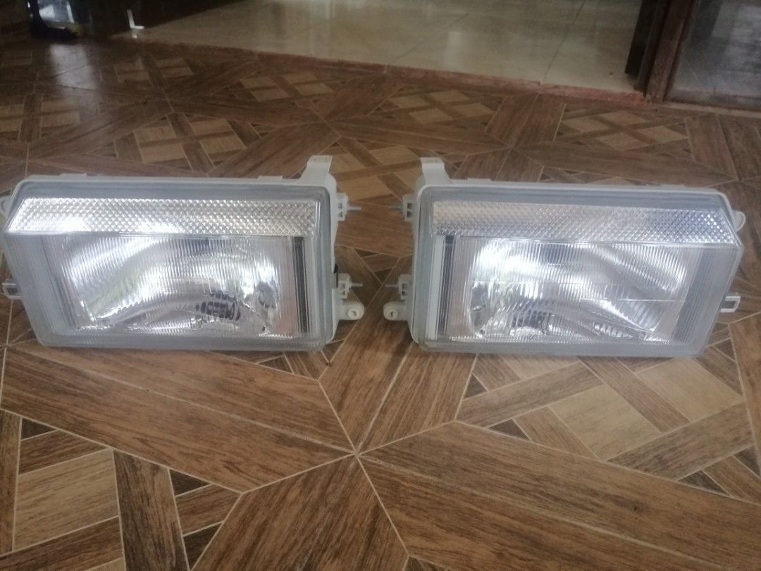 DEPO Headlight left and right set Tamaraw FX (Category: Lightings, Horns, and other Electrical Parts and Accessories) located in Catarman. Submitted by PocoLore (Listing ID 1452382547, Image 1). Description: Brand New Sold as a set, left and right. Brand: DEPO Plug and play Manufactured in Taiwan Mode of payment Gcash/palawan Buyers shall shoulder the shipping fee Available courier: LBC, JnT, AP Cargo, Air21, Flash Express.