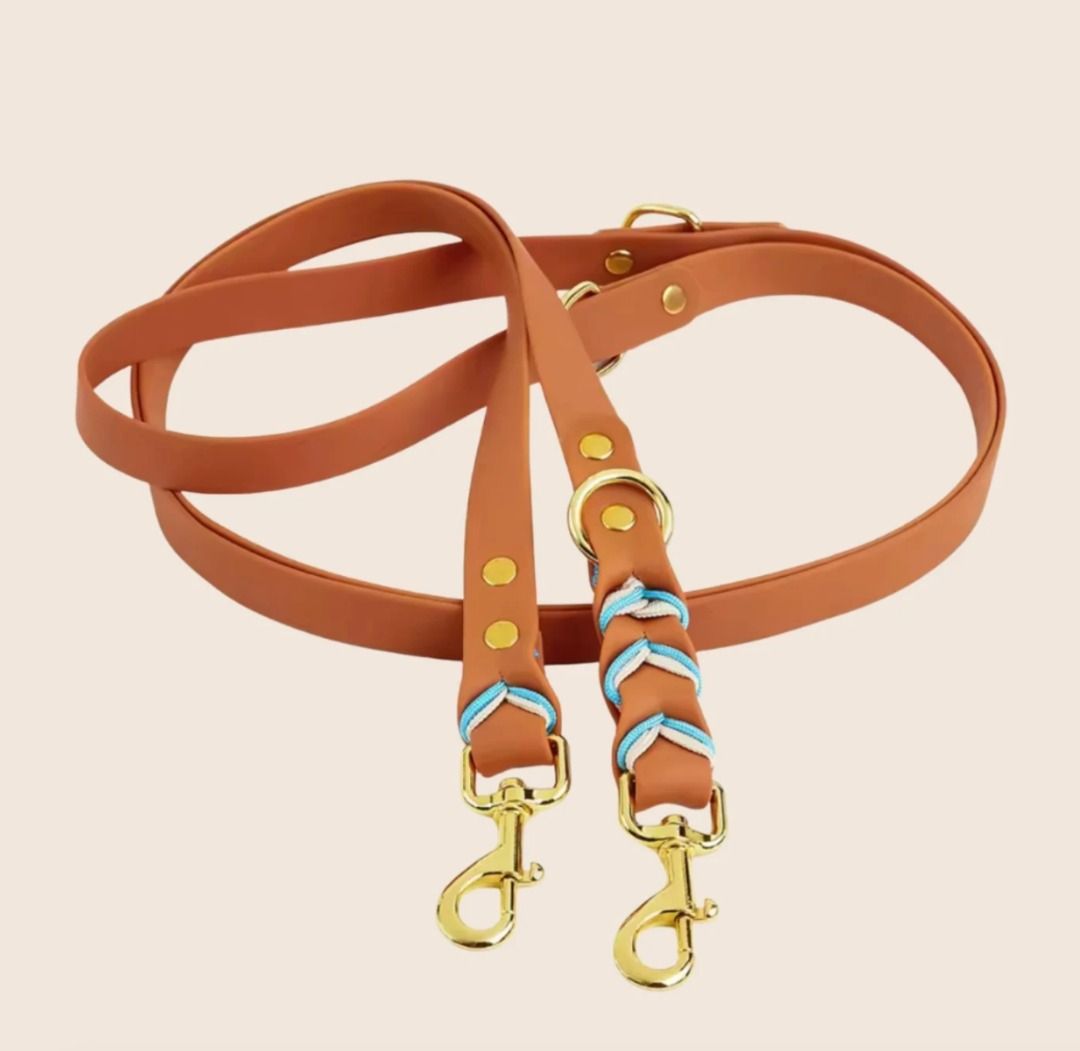 Dog Hands free leash and collar (Category: Homes & Other Pet Accessories) located in Quezon City. Submitted by the-find (Listing ID 1452481199, Image 2). Description: Leash can we worn across the body and around the waist like a belt. Includes collar Dark Green and brown color available. Original price is 880..