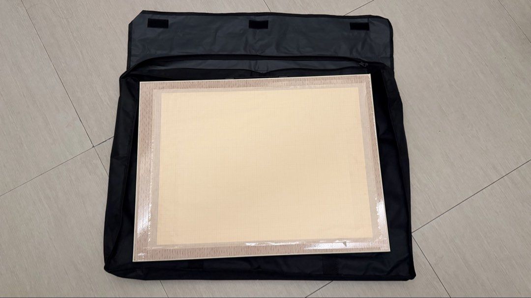 Drawing Board Drafting Board 18x24 with Bag (Category: Stationery & School Supplies) located in Bulacan. Submitted by __iyah (Listing ID 1452430051, Image 1). Description: - 18x24 Drafting or Drawing Board with handle - Used 2-3x only for board exam purposes - Comes with black carrying bag with handles and zippered pockets (worth 300 bought separately) - With a3 buff paper and cross section paper measured with T-Square (Can be removed) - From Jol