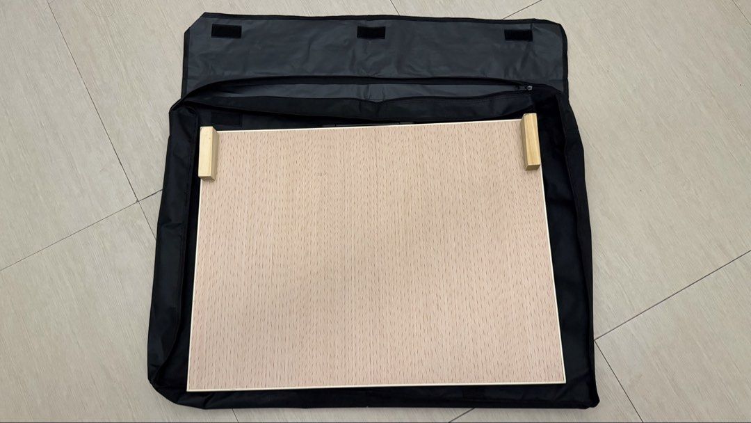 Drawing Board Drafting Board 18x24 with Bag (Category: Stationery & School Supplies) located in Bulacan. Submitted by __iyah (Listing ID 1452430051, Image 2). Description: - 18x24 Drafting or Drawing Board with handle - Used 2-3x only for board exam purposes - Comes with black carrying bag with handles and zippered pockets (worth 300 bought separately) - With a3 buff paper and cross section paper measured with T-Square (Can be removed) - From Jol