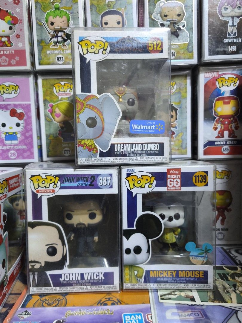 FUNKO POP SALE (Category: Designer & Blind Box Toys) located in Manila. Submitted by daily.tipid (Listing ID 1452435021, Image 1). Description: 🚨 FUNKO POP SALE 🚨 ₱499 each ✅ Dreamland Dumbo ✅ Mickey Mouse ✅ John Wick ⭐ Leave us a review and get ₱100 OFF on your purchase! Sweet deal 🥰 💬 Comment DIBS or send us a message to reserve yours..