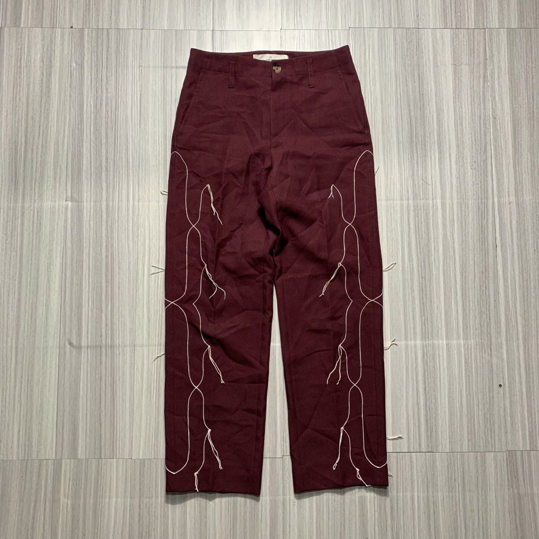 Golden Goose Trouser pants (Category: Luxury Apparel) located in Natividad. Submitted by endsource.ph (Listing ID 1452341454, Image 1). Description: Golden Goose Trouser pants ‎_____________ ‎Size: xs on tag ‎Waistline: 30×28 ‎Length: 37 ‎Thight: 11 ‎Front rise: 13 ‎Leg opening: 8.5 ‎(actual dimension) ‎______________ ‎Like New Condition ‎(use once or twice) ‎Lightly Used Condition ‎(used w/care) ‎______________ ‎Issue: none ‎Colors may vary due 