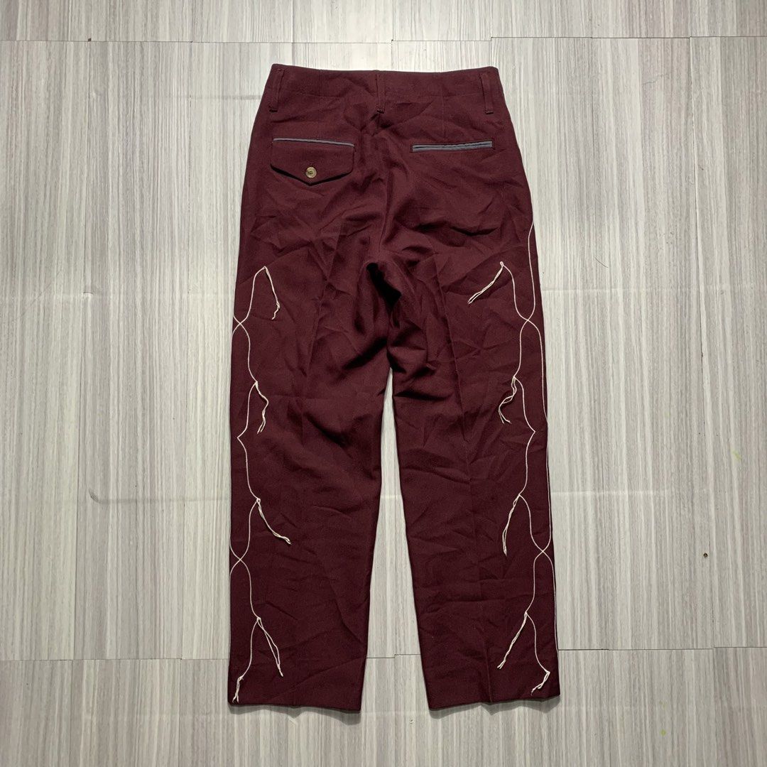 Golden Goose Trouser pants (Category: Luxury Apparel) located in Natividad. Submitted by endsource.ph (Listing ID 1452341454, Image 2). Description: Golden Goose Trouser pants ‎_____________ ‎Size: xs on tag ‎Waistline: 30×28 ‎Length: 37 ‎Thight: 11 ‎Front rise: 13 ‎Leg opening: 8.5 ‎(actual dimension) ‎______________ ‎Like New Condition ‎(use once or twice) ‎Lightly Used Condition ‎(used w/care) ‎______________ ‎Issue: none ‎Colors may vary due 