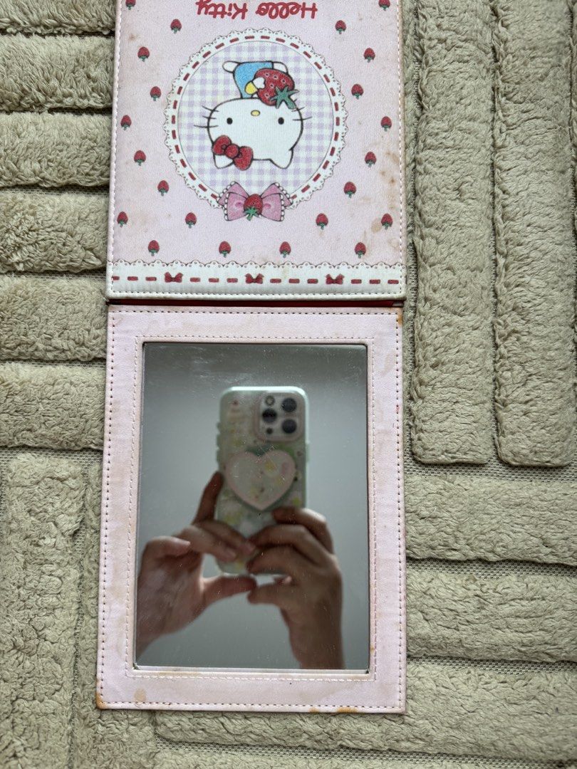 Hello kitty strawberry foldable desk mirror (Category: Mirrors) located in Quezon City. Submitted by matchaislove (Listing ID 1452404254, Image 2). Description: .