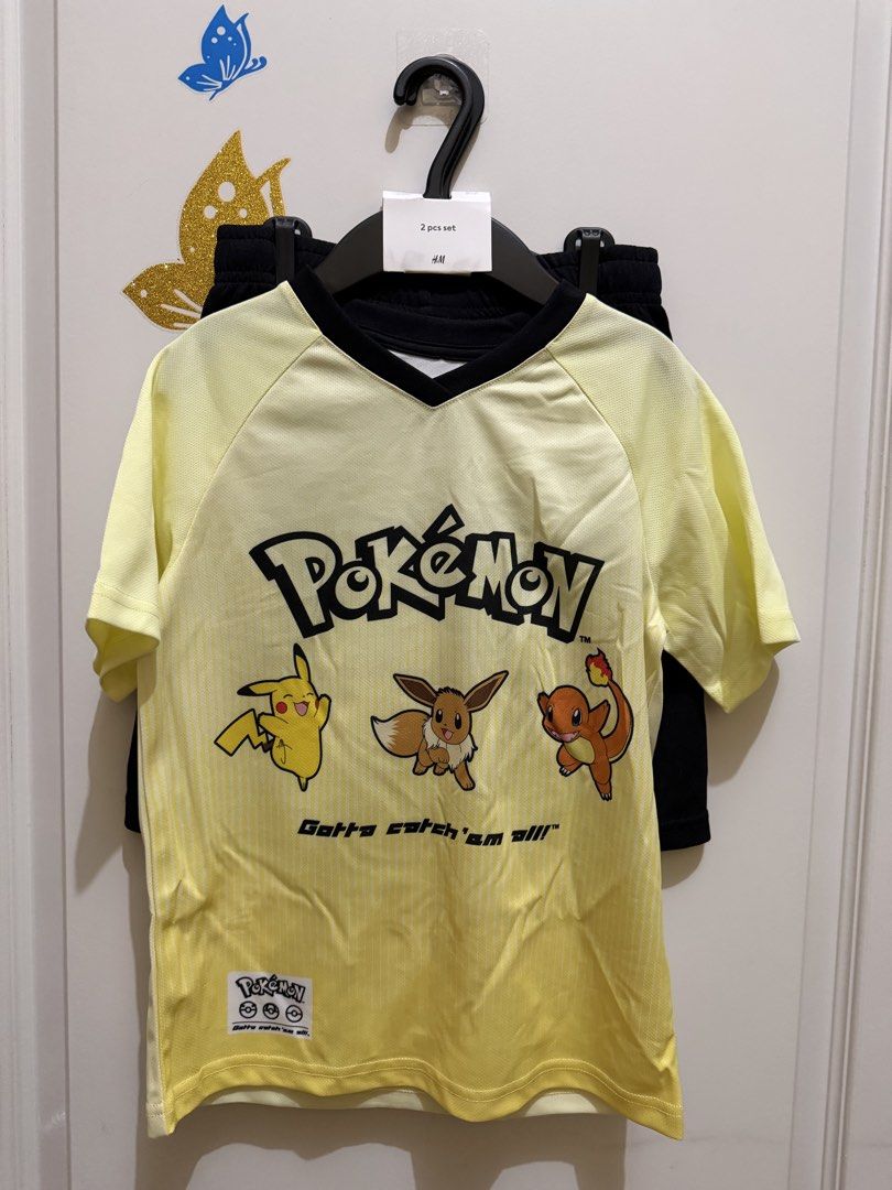H&M pokemon jersey set (Category: Babies & Kids Fashion) located in Caloocan City. Submitted by storm4 (Listing ID 1452376038, Image 2). Description: 6-8Y.