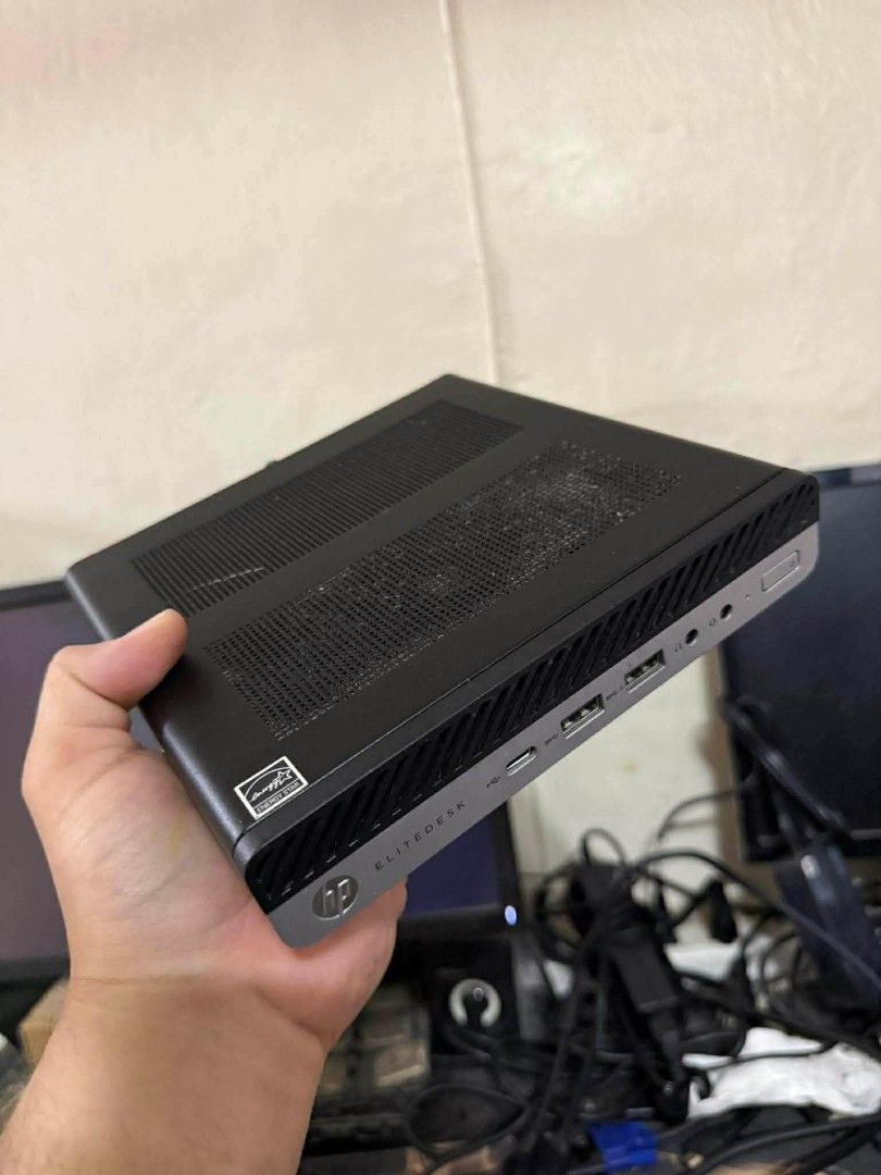 HP Elitedesk 705 G4 Desktop mini (Category: Desktops) located in Manila. Submitted by happyearth.953a15 (Listing ID 1452349817, Image 2). Description: HP Elitedesk 705 G4 Desktop mini Ryzen 3 Pro 2200G Radeon Vega 8 Graphics 8gb ram ddr4 120gb ssd Windows 11 pro OS Unit with power adapter 💸💸 6,500 Location: San Andres bukid manila Pick up or deliver.