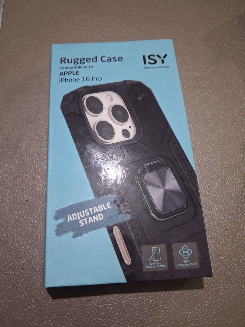 ISY Rugged Case For Apple Iphone 16 Pro (Category: iPhone 16 Series) located in Mandaluyong City. Submitted by daddyjpanlilio24 (Listing ID 1452345013, Image 2). Description: P 450 FIX PRICE+SF ISY Rugged Case For Apple Iphone 16 Pro Brand new, mali ng bili hindi nagamit Mandaluyong Shipping/Payment: Gcash/Maya JNT, payment 1st no COD Lalamove, payment upon rider pick up.