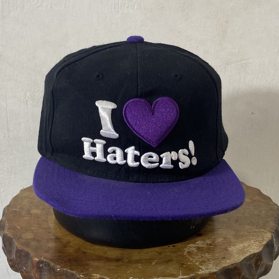 KAYO🧢 | Black Front Embroided Statement “I love Haters!” Baseball Cap (Category: Caps & Hats) located in Bulacan. Submitted by orc.ph (Listing ID 1452415558, Image 2). Description: KAYO🧢 | Black Front Embroided Statement “I love Haters!” Baseball Cap Material Used: Acrylic - Black - Embroided Front Statement “I Love Haters!” - Baseball Cap - Snapback Closure Lock - Streetwear - Sportswear - Casual - Adjustable Size: OSFA (One Size Fits All) Pri