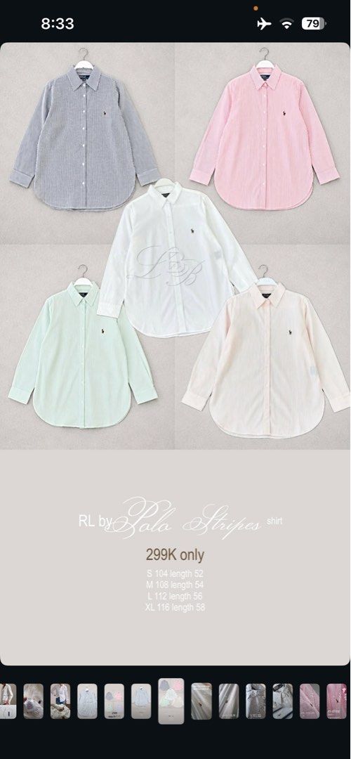 kemeja polo raph lauren (putih) (Kategori: Atasan) berada di Bekasi. Dikirim oleh 30closet (ID iklan 1452459472, Gambar 1). Deskripsi: size M dia oversize fit tp diaku kegedean, masih new ya warna putihhh aku beli di lbb.