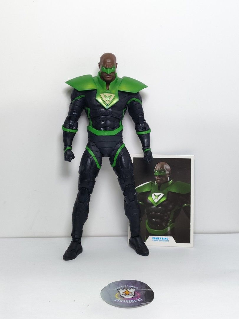 Mcfarlane DC Multiverse Power Ring Crime Syndicate (Category: Action & Battle Toys) located in Abucay. Submitted by lxtoyverse (Listing ID 1452455659, Image 1). Description: - DC Comics DC Multiverse Power Ring action figure - From the Crime Syndicate line - Includes the card shown in the photo - Ideal for any DC collector.