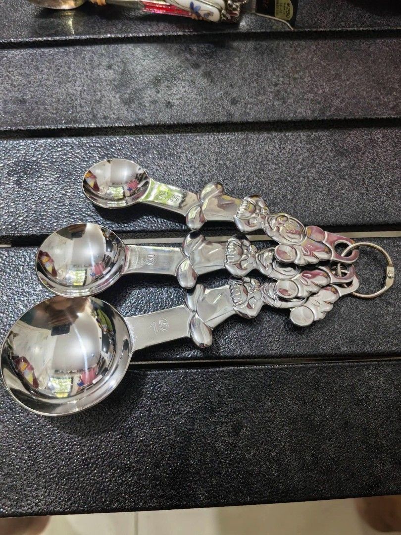Measuring Spoons - Stainless steel (Category: Other Kitchenware & Tableware) located in Cebu City. Submitted by dudes_villanueva (Listing ID 1452377224, Image 2). Description: Measuring Spoons - Stainless steel Markings: KAI - Made in Japan Disney Brand New 📌 In excellent condition.