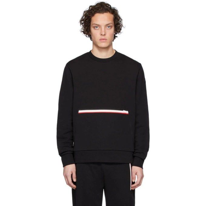 Moncler - Girocollo Black Zippered Sweatshirt (Category: Coats, Jackets and Outerwear) located in Cavite. Submitted by commoncourtesy (Listing ID 1449767155, Image 1). Description: Authentic Size Small mens.