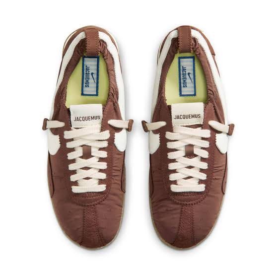 Nike x Jacquemus Moon Shoe Medium Brown UA (Category: Sneakers) located in Pasig City. Submitted by wehavegreatdeals (Listing ID 1452507626, Image 1). Description: - Nike x Jacquemus Moon Shoes - NOTE UA PAIR - Size: US 11W or 9.5M EU43 - Includes box and accessories RFS: had to compare with my original Jacquemus pair .