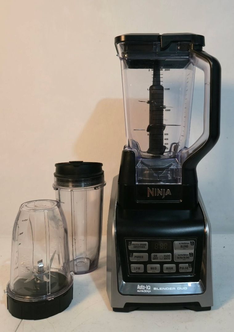 Ninja Blender Duo 1500Watts With Auto-IQ (Category: Juicers, Blenders & Grinders) located in Rizal. Submitted by joan5505 (Listing ID 1452343211, Image 3). Description: Ninja Blender Duo 1500Watts With Auto-IQ Australian mall pull out Used as demo unit 220V Inclusion 2 bottle 1 blade 1 lid 1 blender pitcher No issue 9.5k.