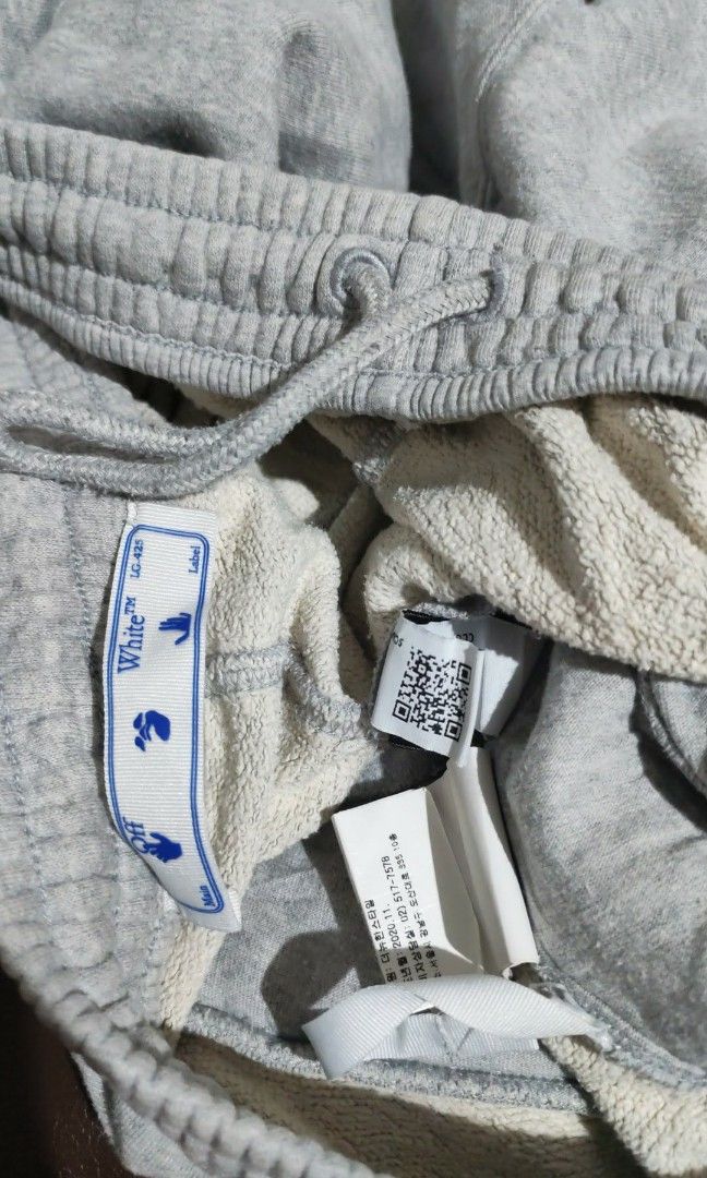 Off White Sweat Short Authentic (Category: Shorts) located in Iligan City. Submitted by wantwears14 (Listing ID 1452444955, Image 3). Description: Long sweat short Comfy Fit Fav short Searchable code and Scannable QR.