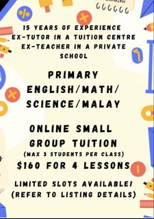 (Category: ) located in . Submitted by Tutor_Nur (Listing ID 1448742123, Image 1). Description: .