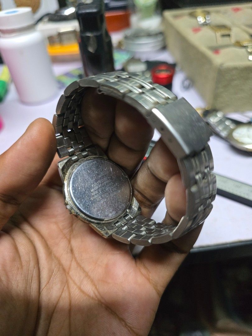 Orient (Category: Watches) located in Pekan. Submitted by amirhurairah (Listing ID 1452428814, Image 3). Description: orient liollank date quartz movt unisex saiz saiz tali 19cm diametercase[35.4mm].