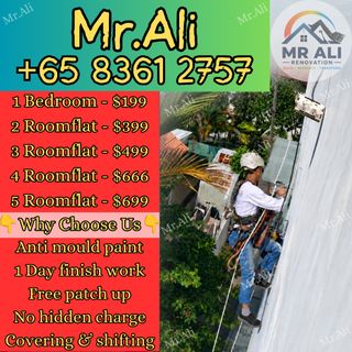 Painting Service For All Over Singapore | Interior Painting Service | Exterior Painting Service |HDB/BTO/Condo/landed House Painting Service | Commercial Area Painting Service!  Collection item 1