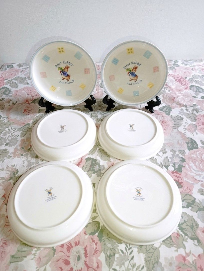 Peter Rabbit Plates (Category: Dinnerware & Cutlery) located in Binan City. Submitted by mayjhe (Listing ID 1452447170, Image 3). Description: 💛 For Sale 💛 🌸 Peter Rabbit 🍀 Ceramics Plate 📍 Condition: Good 💰 Price is ₱ 225.00 each 👉 Other details posted 🇵🇭 Location Biñan Laguna 🛵 Courier J& T and Lalamove 📋 Shipping by schedule 📍 NO COD & COP 📌 All items are carefully packed and labeled with Fragile stickers for breakable goods. Howe